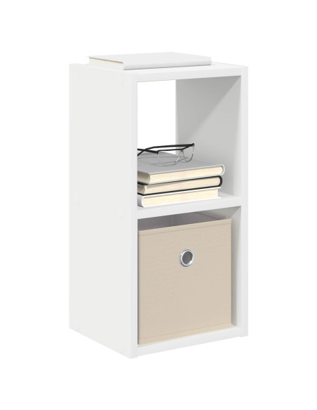 Comodino 2 pcs Bianco 25,5 x 22 x 49,5 cm Legno multistrato