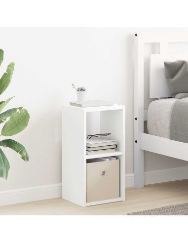 Comodino 2 pcs Bianco 25,5 x 22 x 49,5 cm Legno multistrato
