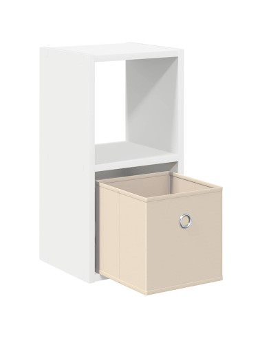 Comodino 2 pcs Bianco 25,5 x 22 x 49,5 cm Legno multistrato
