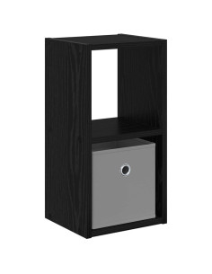Comodino Rovere Nero 25,5 x 22 x 49,5 cm Legno multistrato 2