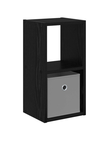 Comodino Rovere Nero 25,5 x 22 x 49,5 cm Legno multistrato
