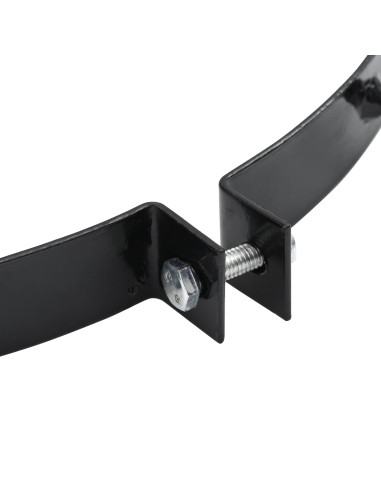 Morsa per Aeratore del Prato con Punti 5 pcs Nero Ø 300 mm