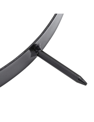 Morsa per Aeratore del Prato con Punti 5 pcs Nero Ø 300 mm