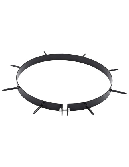 Morsa per Aeratore del Prato con Punti 5 pcs Nero Ø 320 mm