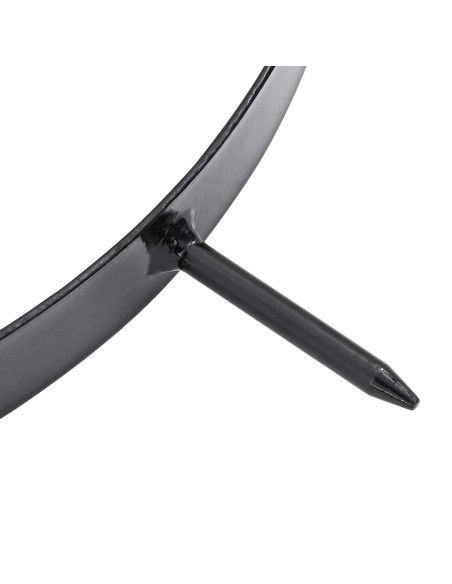 Morsa per Aeratore del Prato con Punti 5 pcs Nero Ø 320 mm