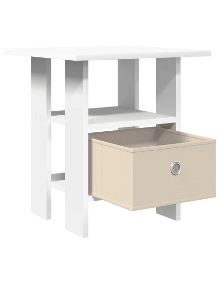 Comodino con cassetto Bianco 41 x 40 x 45 cm Legno multistrato