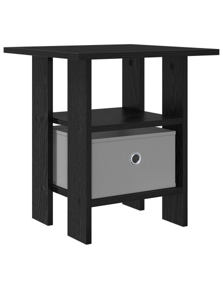 Comodino Rovere Nero 41 x 40 x 45 cm Legno multistrato