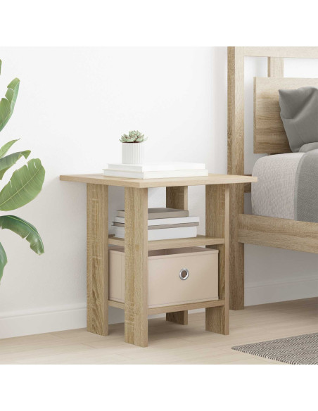 Comodino 2 pcs Rovere Sonoma 41 x 40 x 45 cm Legno multistrato
