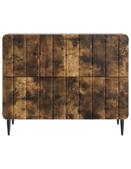 Armadio da Notte con cassetto Rovere Fumo 62 x 34,5 x 49,5 cm