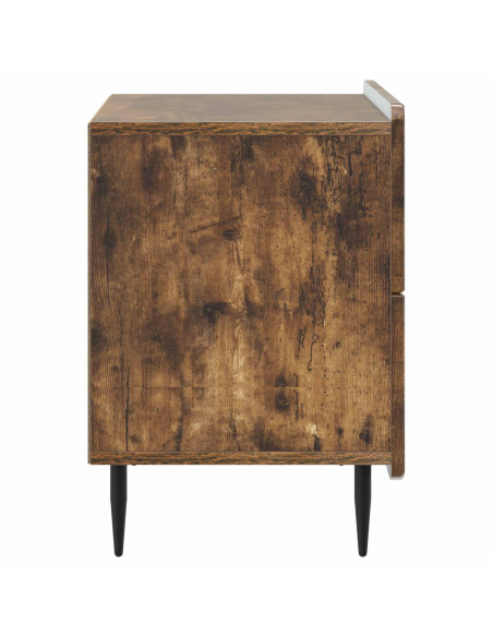 Armadio da Notte con cassetto Rovere Fumo 62 x 34,5 x 49,5 cm