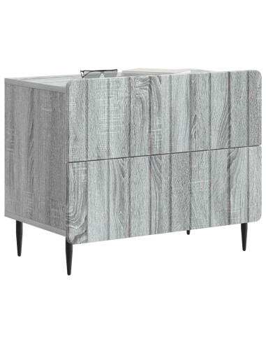 Armadio da Notte con cassetto Grigio Sonoma 62 x 34,5 x 49,5 cm