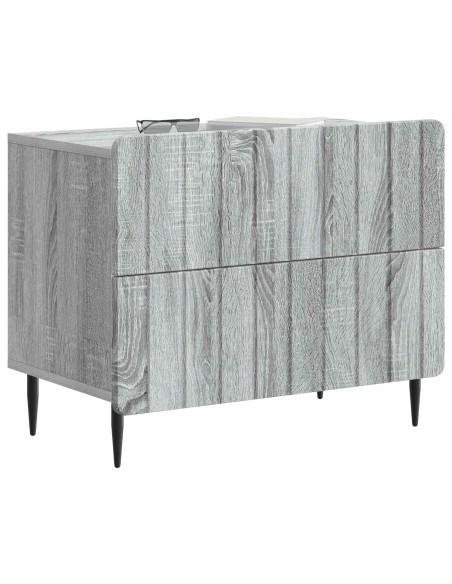 Armadio da Notte con cassetto Grigio Sonoma 62 x 34,5 x 49,5 cm