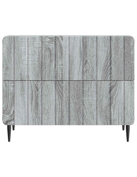 Armadio da Notte con cassetto Grigio Sonoma 62 x 34,5 x 49,5 cm