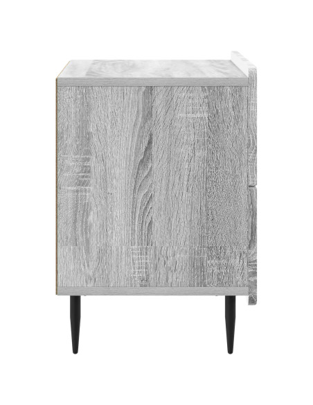 Armadio da Notte con cassetto Grigio Sonoma 62 x 34,5 x 49,5 cm