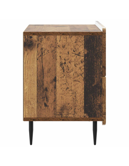 Armadio da Notte con cassetto Legno antico 62 x 34,5 x 49,5 cm