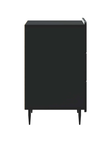 Armadio da Notte Nero 43x 41 x 68 cm Legno ingegnerizzato