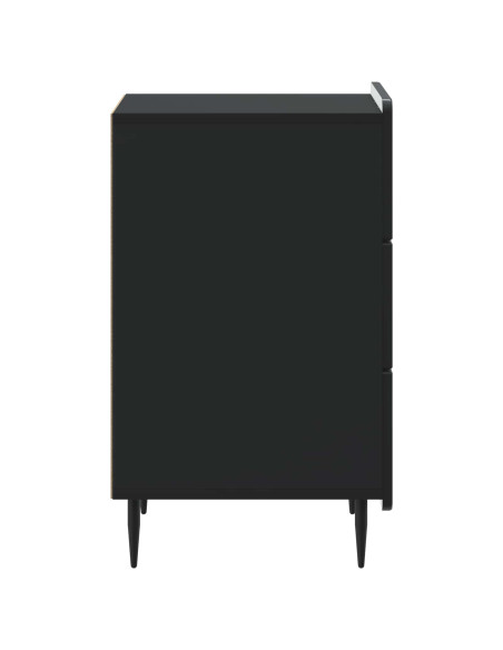 Armadio da Notte Nero 43x 41 x 68 cm Legno ingegnerizzato