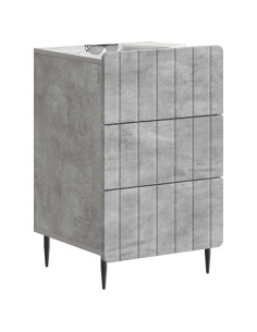 Armadio da Notte con cassetto Grigio Cemento 43x 41 x 68 cm 2