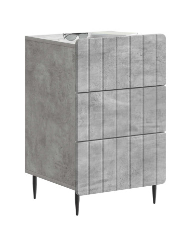 Armadio da Notte con cassetto Grigio Cemento 43x 41 x 68 cm