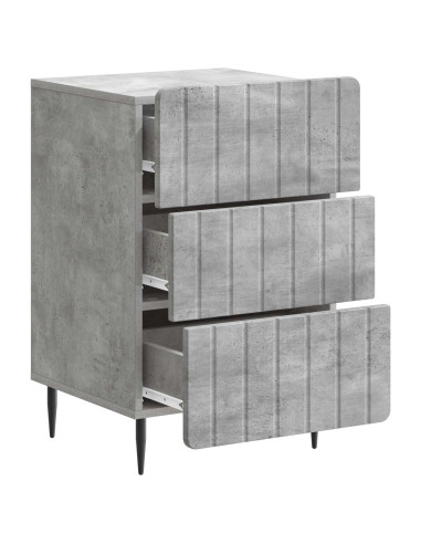 Armadio da Notte con cassetto Grigio Cemento 43x 41 x 68 cm