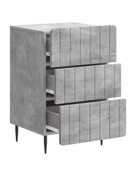 Armadio da Notte con cassetto Grigio Cemento 43x 41 x 68 cm
