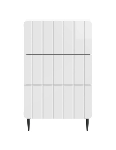 Armadio da Notte con cassetto Bianco Lucido 43x 41 x 68 cm