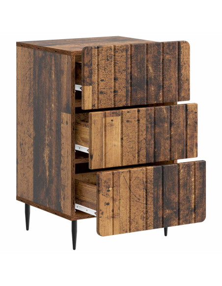 Armadio da Notte con cassetto Legno antico 43x 41 x 68 cm
