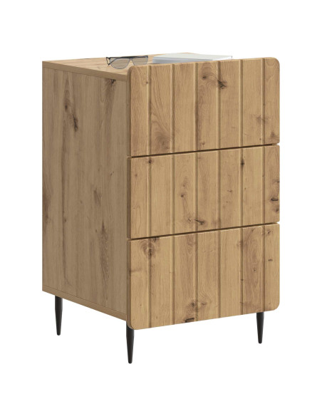 Armadio da Notte con cassetto Rovere Artigianale 43x 41 x 68 cm