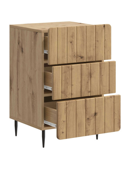 Armadio da Notte con cassetto Rovere Artigianale 43x 41 x 68 cm
