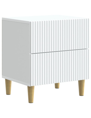 Armadio da Notte con cassetto 2 pcs Bianco 43 x 34,5 x 48 cm