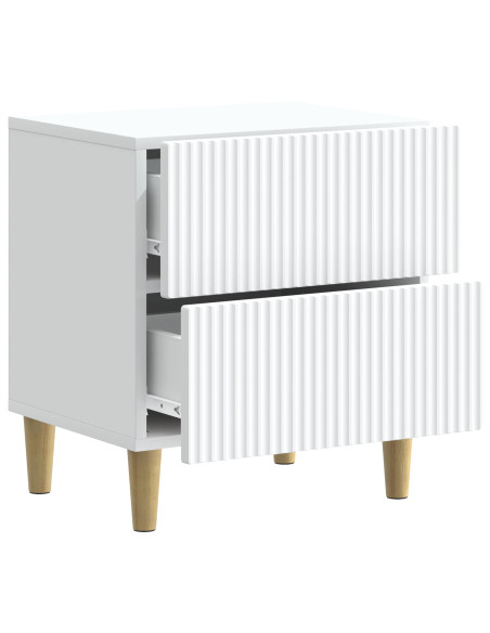 Armadio da Notte con cassetto 2 pcs Bianco 43 x 34,5 x 48 cm