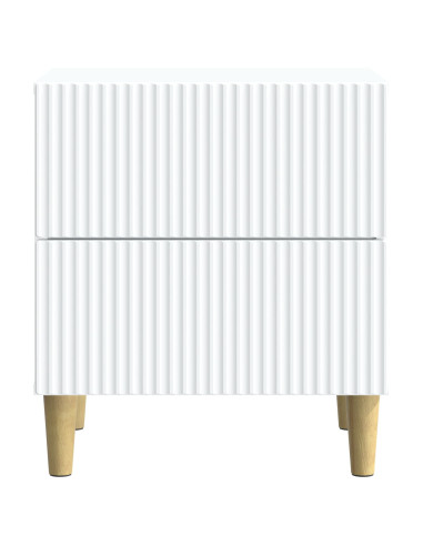 Armadio da Notte con cassetto 2 pcs Bianco 43 x 34,5 x 48 cm