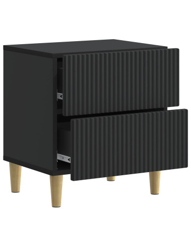 Armadio da Notte Nero 43 x 34,5 x 48 cm Legno ingegnerizzato