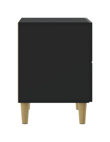 Armadio da Notte Nero 43 x 34,5 x 48 cm Legno ingegnerizzato