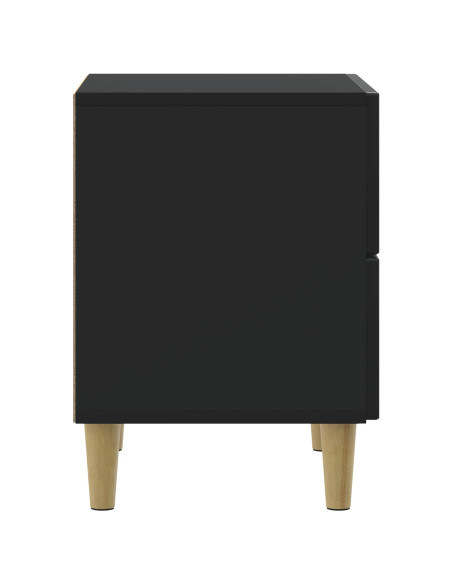 Armadio da Notte Nero 43 x 34,5 x 48 cm Legno ingegnerizzato