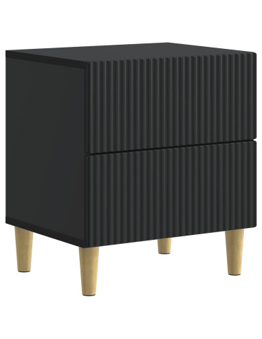 Armadio da Notte con cassetto 2 pcs Nero 43 x 34,5 x 48 cm