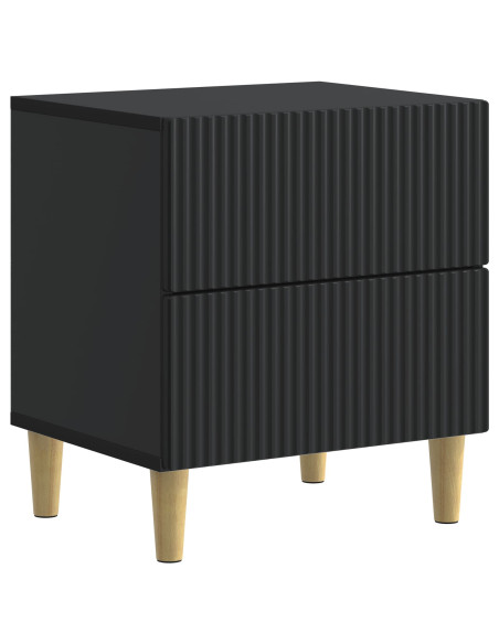 Armadio da Notte con cassetto 2 pcs Nero 43 x 34,5 x 48 cm