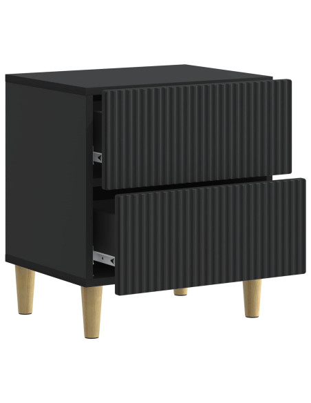 Armadio da Notte con cassetto 2 pcs Nero 43 x 34,5 x 48 cm