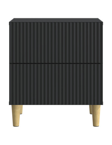 Armadio da Notte con cassetto 2 pcs Nero 43 x 34,5 x 48 cm