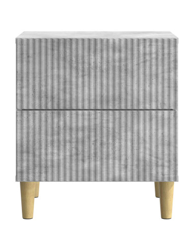 Armadio da Notte con cassetto Grigio Cemento 43 x 34,5 x 48 cm