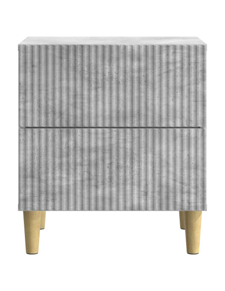 Armadio da Notte con cassetto Grigio Cemento 43 x 34,5 x 48 cm