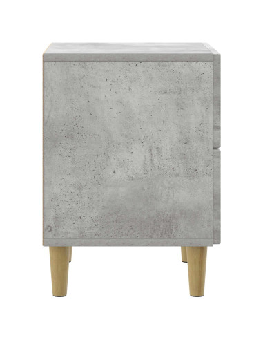 Armadio da Notte con cassetto Grigio Cemento 43 x 34,5 x 48 cm
