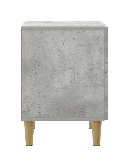 Armadio da Notte con cassetto Grigio Cemento 43 x 34,5 x 48 cm