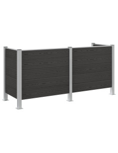 Recinzione Contenitore per Rifiuti Grigio 237 x 85 x 115 cm 2