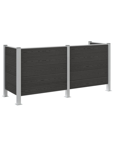 Recinzione Contenitore per Rifiuti Grigio 237 x 85 x 115 cm