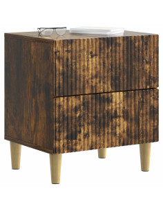 Armadio da Notte con cassetto Rovere Fumo 43 x 34,5 x 48 cm 2