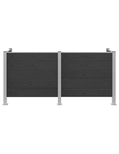 Recinzione Contenitore per Rifiuti Grigio 237 x 85 x 115 cm