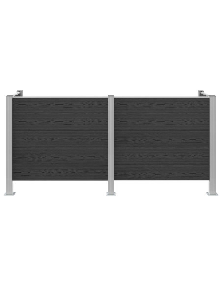 Recinzione Contenitore per Rifiuti Grigio 237 x 85 x 115 cm