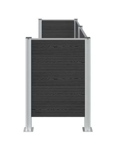 Recinzione Contenitore per Rifiuti Grigio 237 x 85 x 115 cm