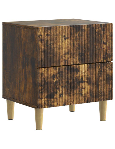 Armadio da Notte 2 pcs Rovere Fumo 43 x 34,5 x 48 cm